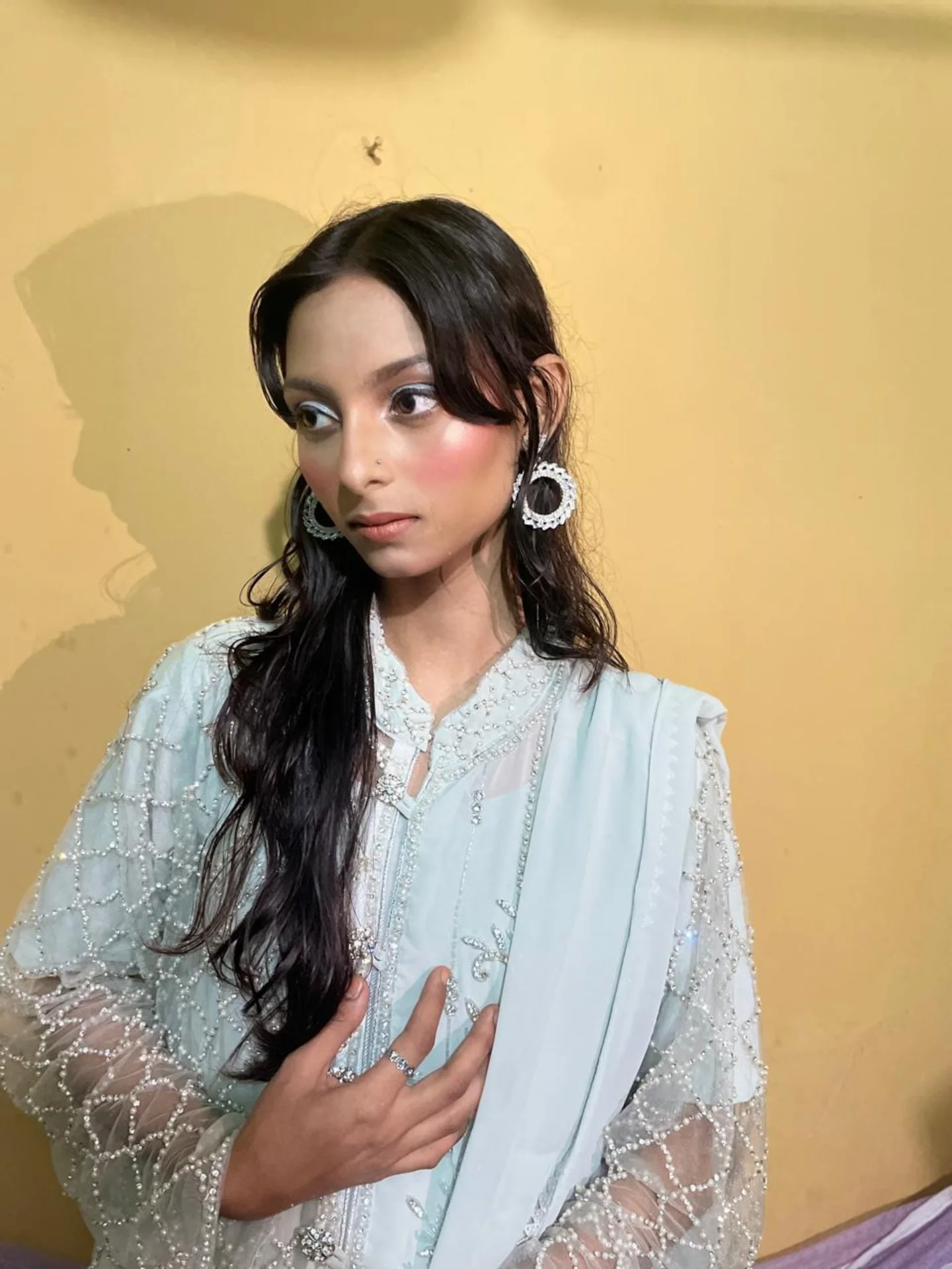 Soft glam pastel look — Patna