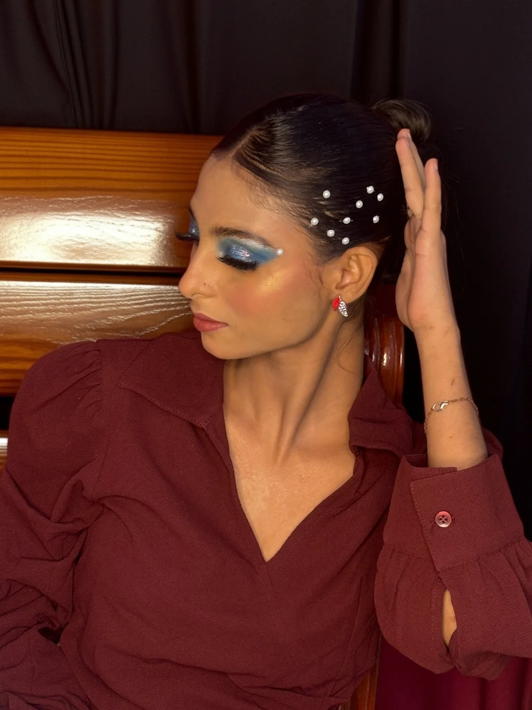 Editorial blue shimmer eye — Patna